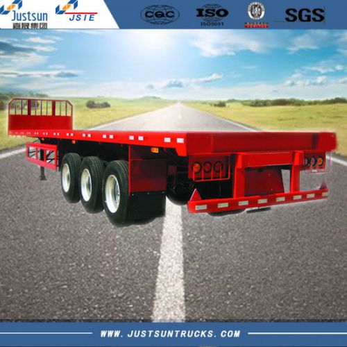 Tri-axle Flatbed Trailer, 20ft, GVWR 47500kg, Tare Weight 7500kg