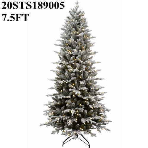 7.5 FT PE Xmas Tree with White Downy Shawl