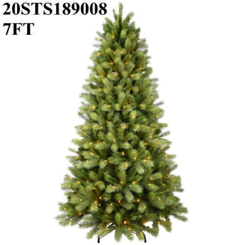 7 FT Pre - lit Kensington Fir PE PVC Narrow Xmas Tree