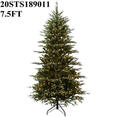 7.5 FT PRELIT PE PVC MIXED XMAS TREE