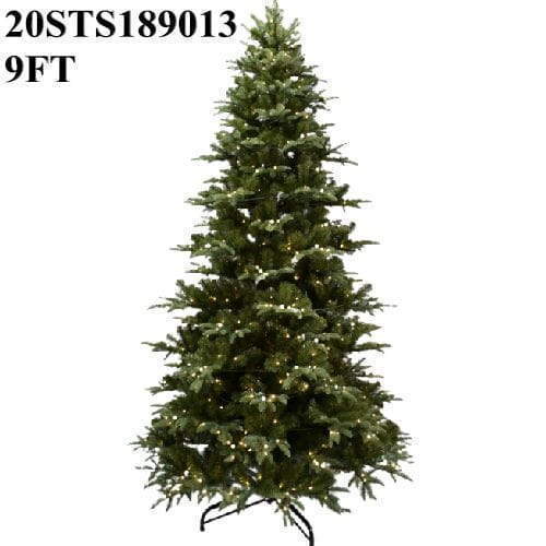 9 FT PE Christmas Tree with White Downy Shawl