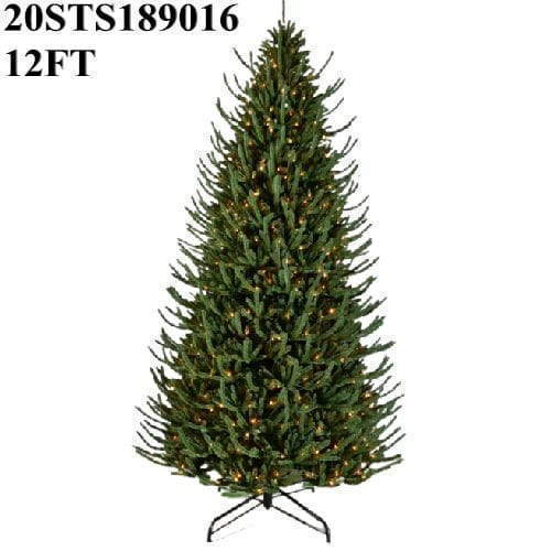 12 FT XMAS TREE DIA PRE - LIT BLUE MIXED GREEN