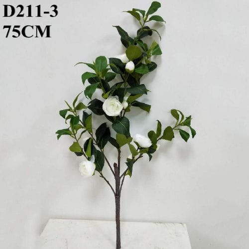 Artificial Flower Branch of Chinese Rose, 75 CM