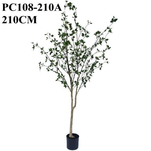Artificial Cedrela Tree Small Leaves, 210 CM