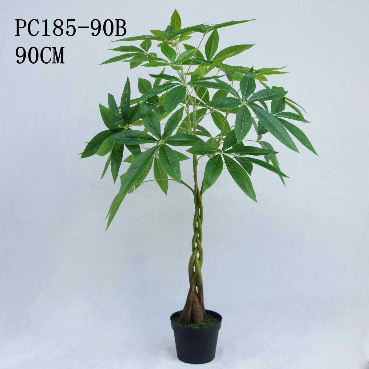 Artificial Guiana Chestnut in Black Pot 90CM