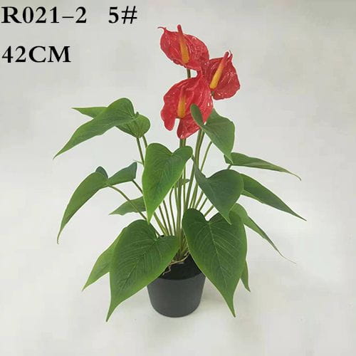 Artificial Anthurium Plants, Multiple Color, 42CM