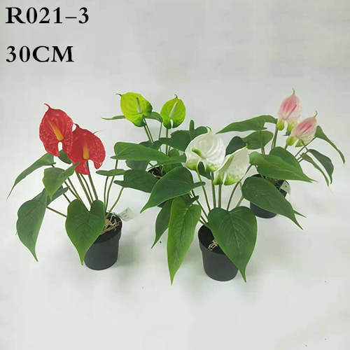 Multiple Color Faux Anthurium Plants, 30CM