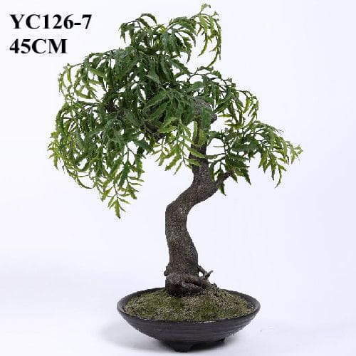 Artificial Green Fern Bonsai, 45 CM