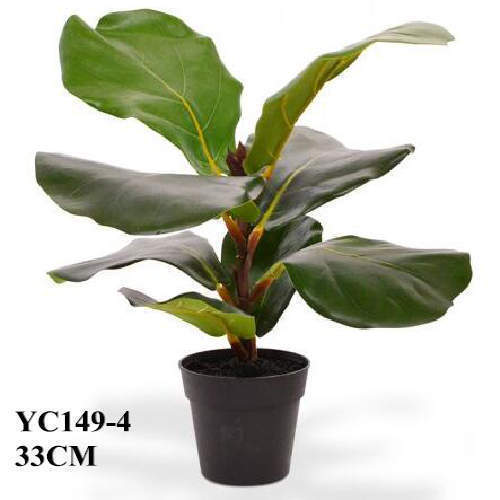 Artificial Fiddle-leaf Fig Mini Bonsai, 33 CM