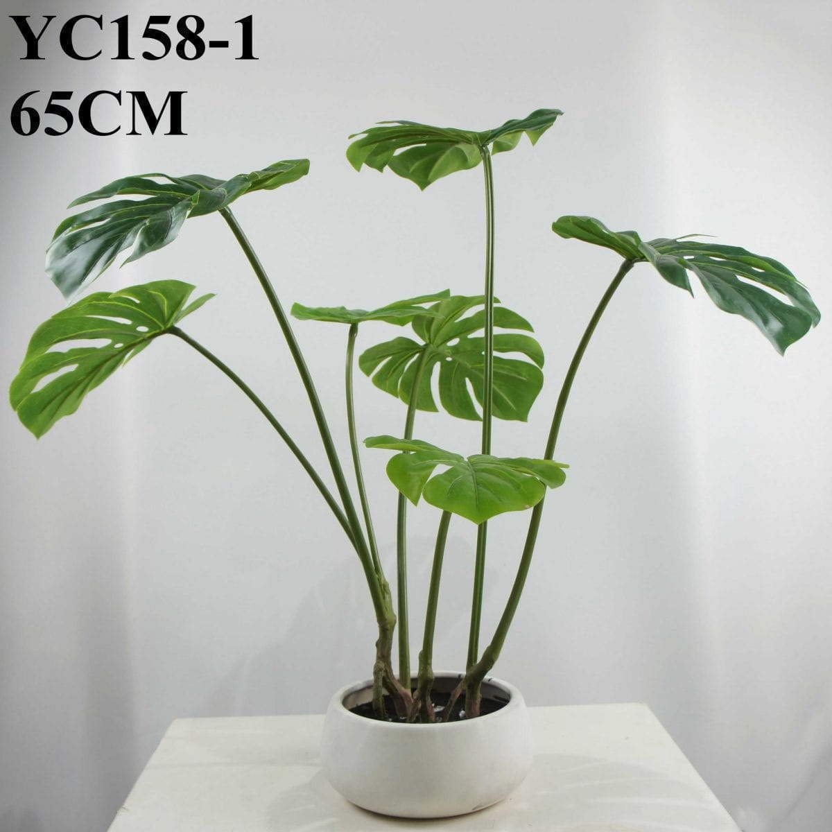 Artificial Monstera Deliciosa Potted Faux Houseplant, 65 CM, 42 CM