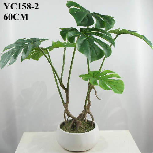 Artificial Small Monstera Bonsai, 60 CM