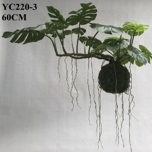 Faux New Design Hanging Monstera Plant, 60 CM