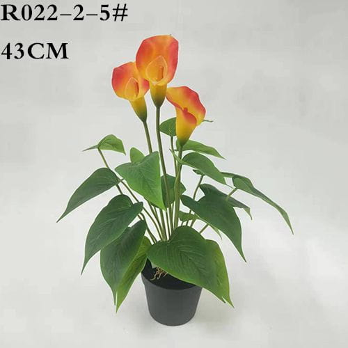 Artificial Arum Lily Potted Plant, 43CM