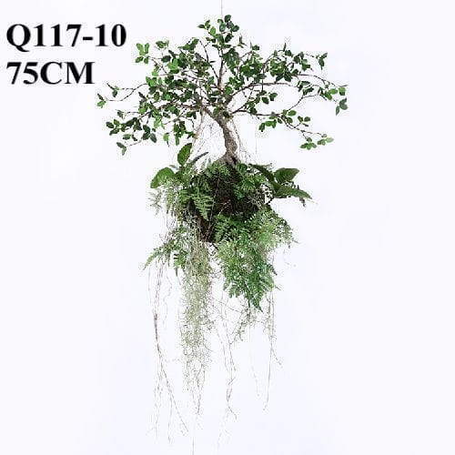 Artificial Green Fern Hanging Plant, 75 CM