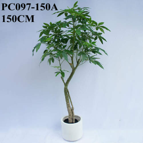 Artificial Guiana Chestnut Faux Green Potted Tree, 150 CM