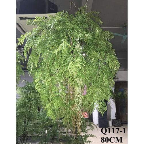 Artificial Mini Fern Hanging Plant, 80 CM