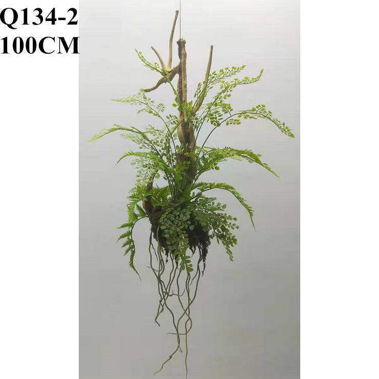Artificial Plastic Fern Hanging Plant Wholesale 100 CM