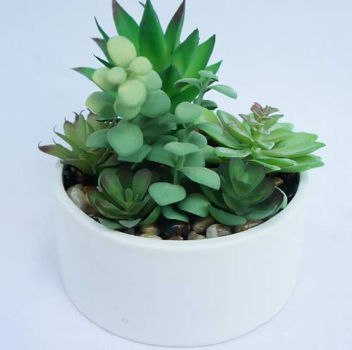Artificial Succulent Faux Plant Succulent Mix in Planter