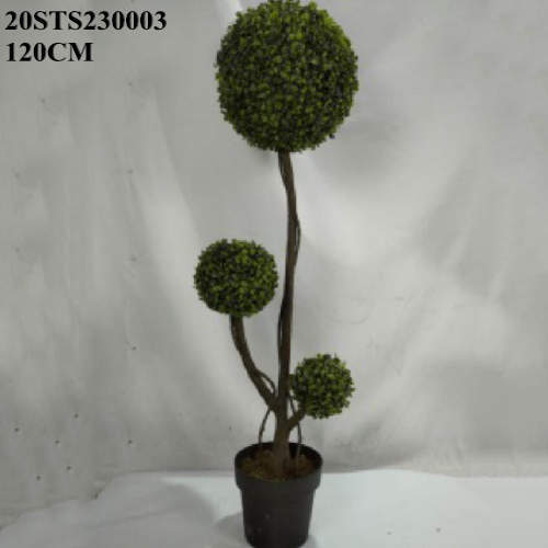 Artificial Three Ball Boxwood Topiary Tree, 120 CM