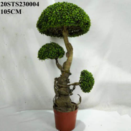 Artificial Three Head Boxwood Tree, 105 CM