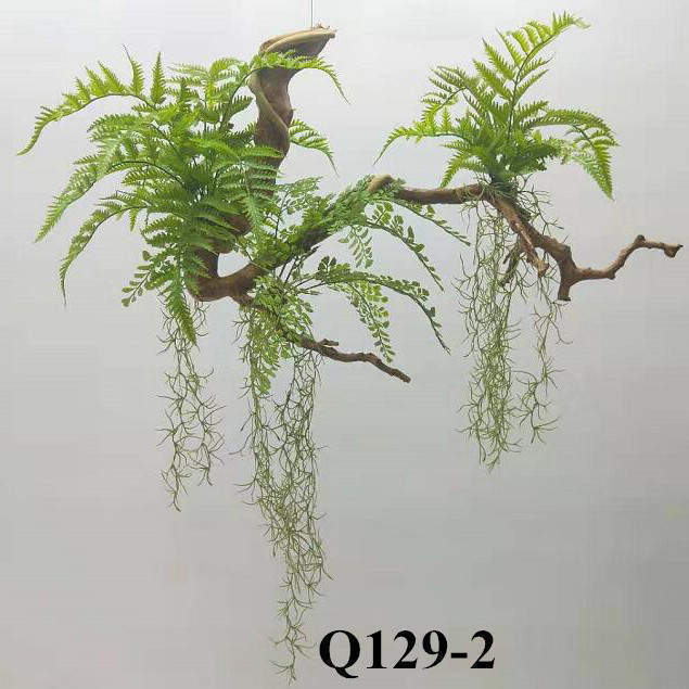 Eco Friendly Artificial Hanging Fern Plant Highly Simulated, 80 CM