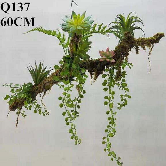 Eyeful Faux Hanging Fern Plants Artificial Fern Plants, 60 CM