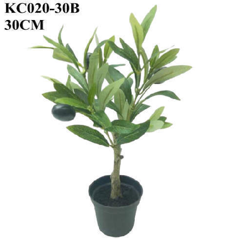 Faux Plants Tabletop Olive Bonsai, 30 CM