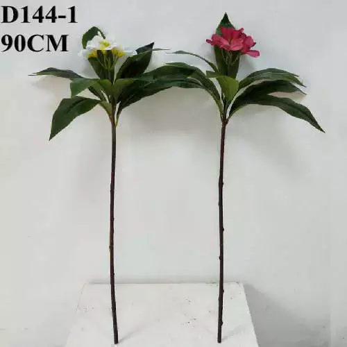 Artificial Branch of Frangipani Different Colors, 90 CM