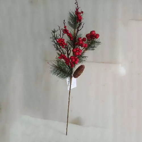 Fake Berries Pine Cones Xmas Ornament Decorating, 68 CM