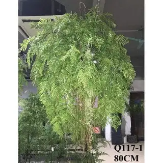 Artificial Mini Fern Hanging Plant, 80 CM