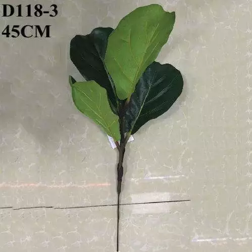 Artificial Mini Branch of Fiddle-leaf Fig, 45 CM