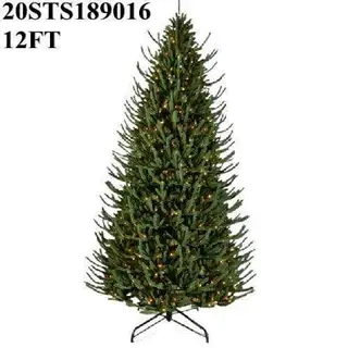 12 FT XMAS TREE DIA PRE - LIT BLUE MIXED GREEN