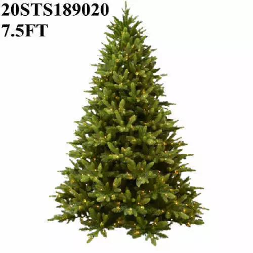 7.5 FT PE Christmas Tree Crann Nollaig with Lights