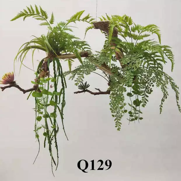 Eco Friendly Artificial Hanging Fern Plant Highly Simulated, 80 CM