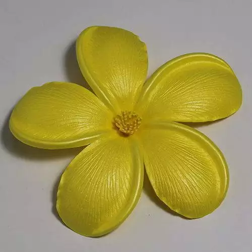 Artificial EVA Yellow Plumeria Wedding Flower