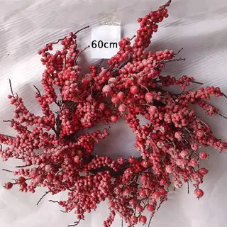 Winter Elements Red Berries with Snow, 60 CM