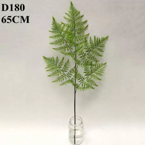 Artificial Green Branch of Fern New Leaves, 65 CM