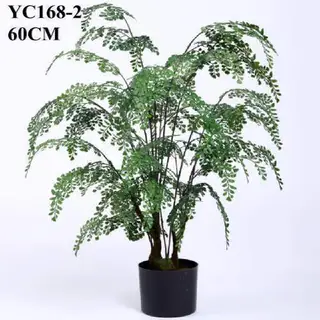 Faux Mini Land Plant Fern Bonsai, 60 CM