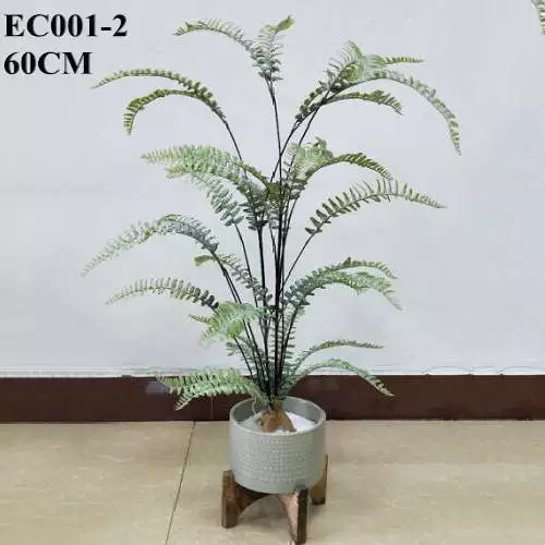 Faux Fern Bonsai Tabletop Plant, 60 CM
