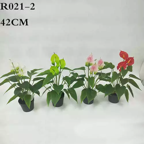 Artificial Anthurium Plants, Multiple Color, 42CM