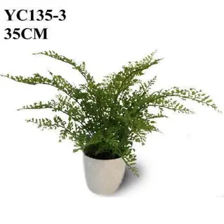Artificial Mini Fern Bonsai Tabletop Plant, 35 CM