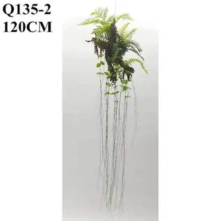 Artificial Hanging Fern Plants Highly Simulated Fern, 120 CM