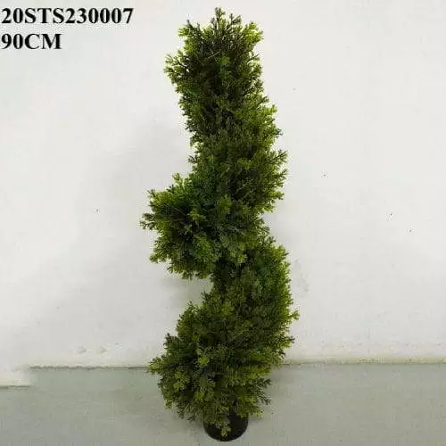 Artificial Spiral Boxwood Tree Plants, 90 CM