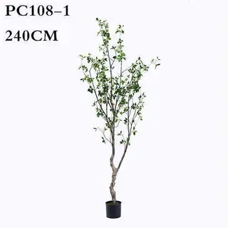 Artificial Cedar Tree, Plastic Pot