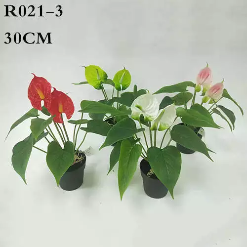 Multiple Color Faux Anthurium Plants, 30CM