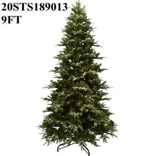9 FT PE Christmas Tree with White Downy Shawl