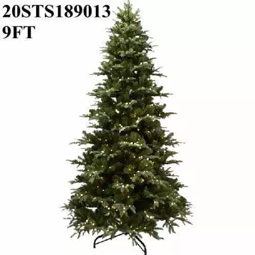 9 FT PE Christmas Tree with White Downy Shawl
