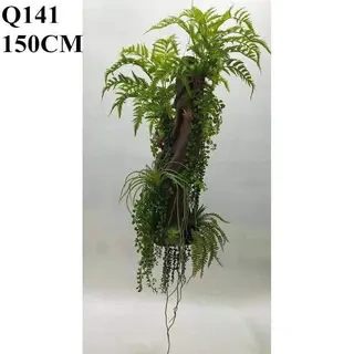 High Simulated Hanging Fern Plants Eco Friendly Faux Fern, 150 CM
