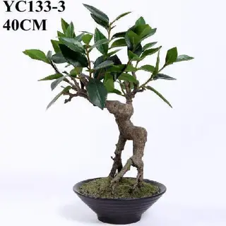 Artificial Mini Laurel Bonsai, 40 CM