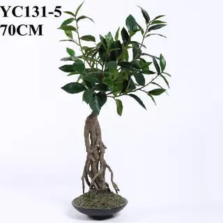 Artificial Small Laurel Bonsai, 70 CM